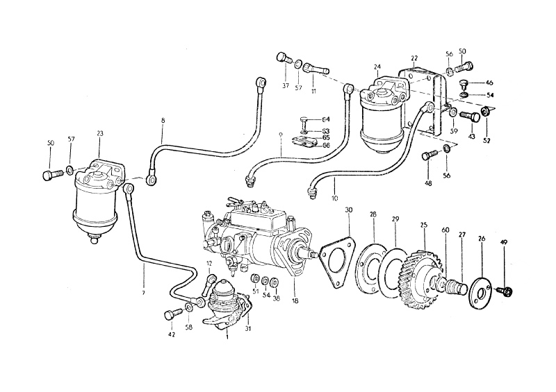 Vue pompe à injection tracteur UTB 530 - idem SOMECA 500.jpg