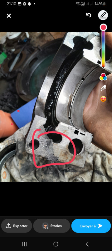 Ci j'ai bien compris il ya que ces 2 bout de feutre a changé et rien autre le reste ces le pignion